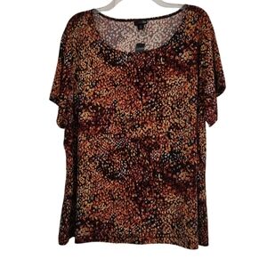 Multicolor Patterned Women's Top Sz 3x Nwt